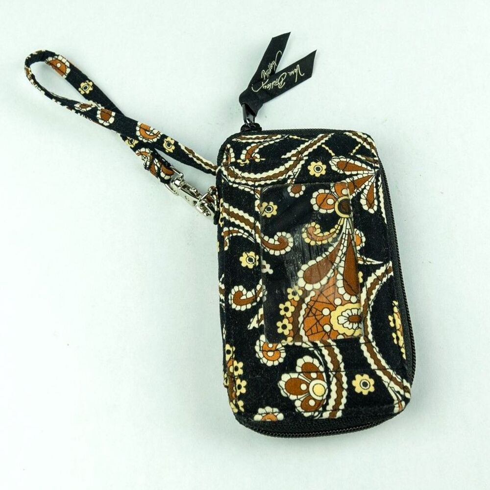 Vintage Vera Bradley "Caffe Latte" Brown Paisley Wallet - Retired 2008